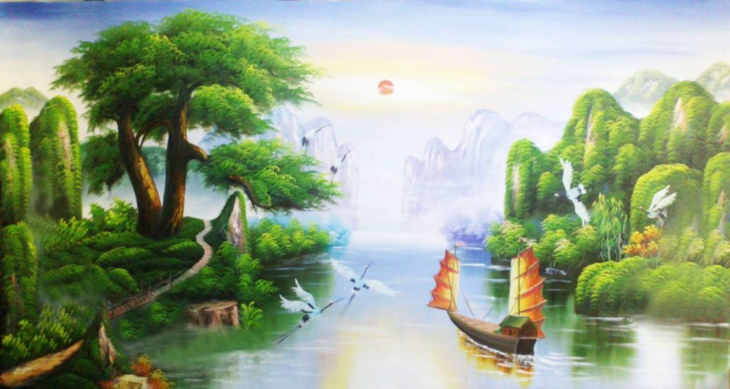 Tranh đắp vẽ Hà Nội